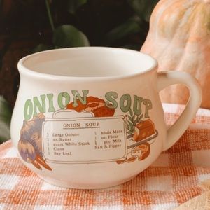 Vintage Onion Soup Recipe Mug